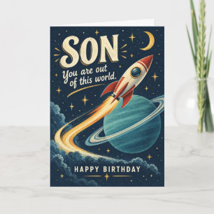 Raketenstars Sohn Außerirdischer Geburtstag Karte