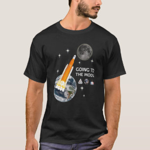 Raketenstart auf den Mond T-Shirt