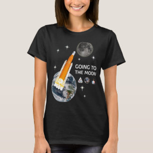 Raketenstart auf den Mond T-Shirt