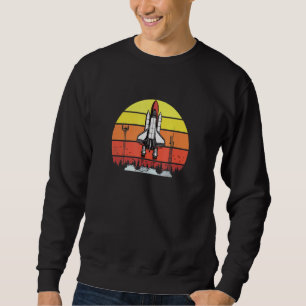 Raketenstart - Retro-Design Sweatshirt