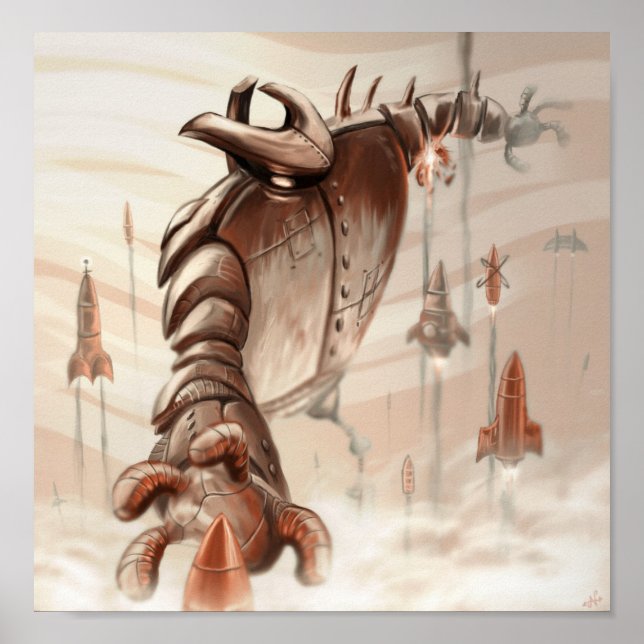 Raketentafel Poster (Vorne)