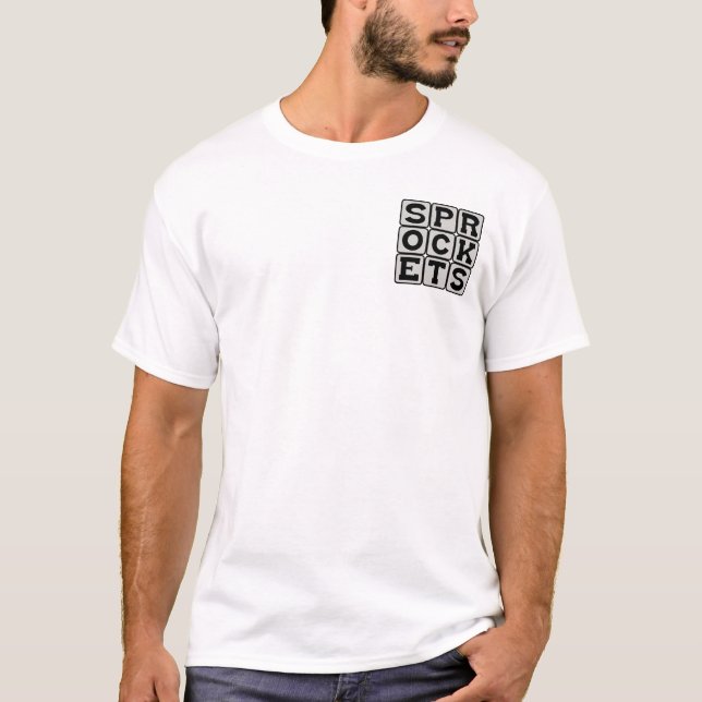 Raketenteile, Teile eines Rades T-Shirt (Vorderseite)