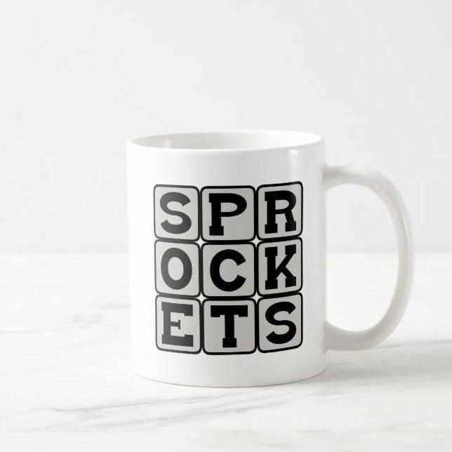 Raketenteile, Teile eines Rades Tasse (Rechts)