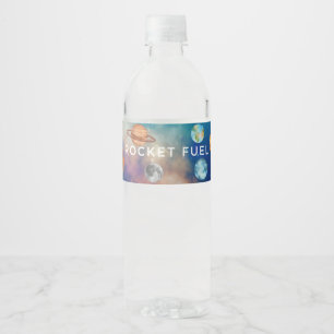 Raketentreibstoff Wasserflaschenetikett