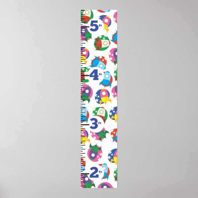 Raketenwachstumsdiagramm. Poster (Vorne)