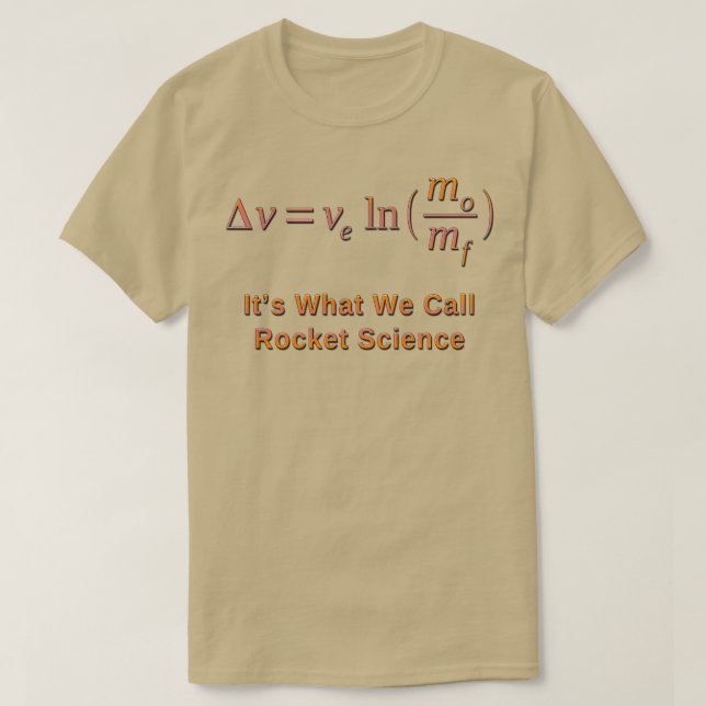 Raketenwissenschaft und die RaketenEquation von Ts T-Shirt (Design vorne)