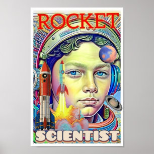 RAKETENWISSENSCHAFTLER-JUNGE POSTER
