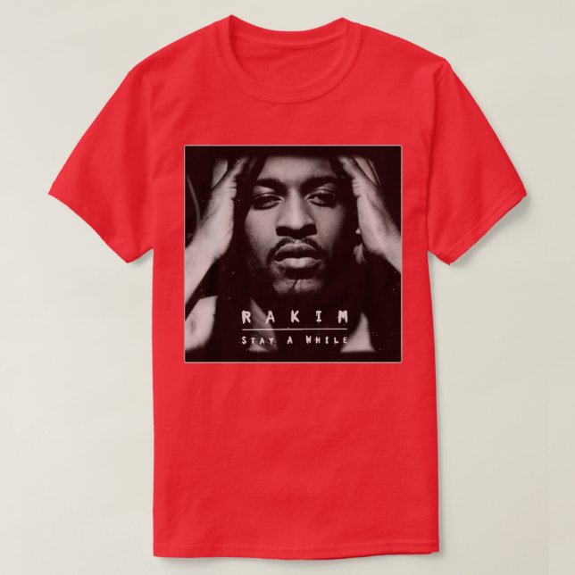 Rakim Bleibe A while Album bootleg T-Shirt (Design vorne)