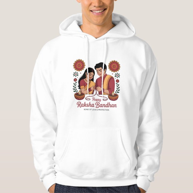 Raksha Bandhan Adult Pullover Hoodie (Vorderseite)
