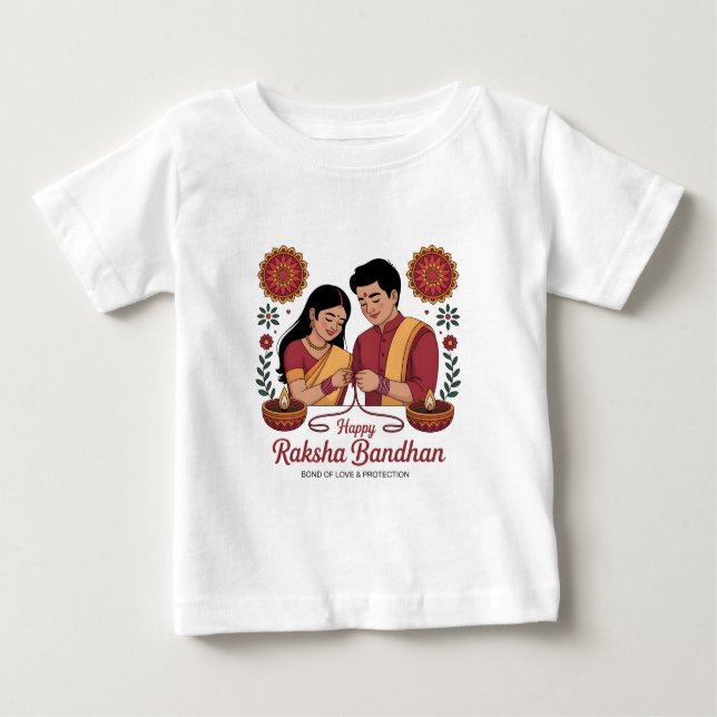 Raksha Bandhan Baby Fine Jersey T-Shirt (Vorderseite)