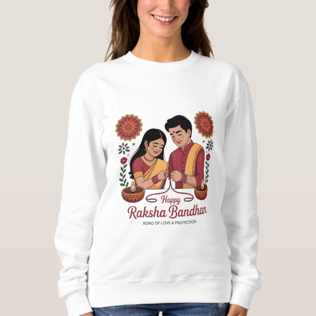Raksha Bandhan Basic Sweatshirt für Damen (Vorderseite)