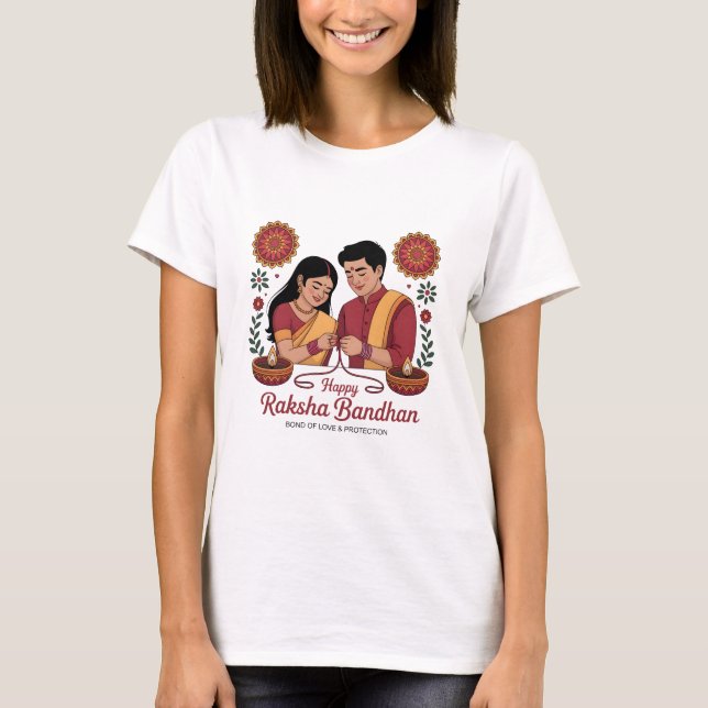 Raksha Bandhan Damen Basic T-Shirt (Vorderseite)