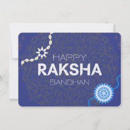 Raksha Bandhan Glück – Die Verbindung zwischen Bru Feiertagskarte