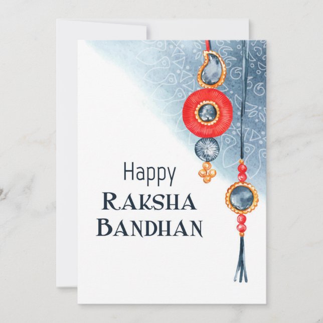 Raksha Bandhan Greeting Card Karte (Vorderseite)