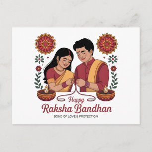 Raksha Bandhan-Postkarte Postkarte