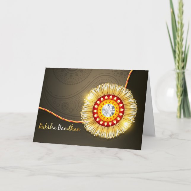 Raksha Bandhan, Rakhi Diamant Karte (Vorderseite)