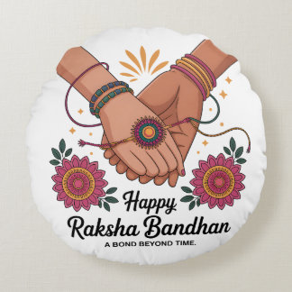 Raksha Bandhan Round Pillow Rundes Kissen