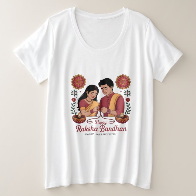 Raksha Bandhan  Womens Plus Size T-Shirt (Design vorne)