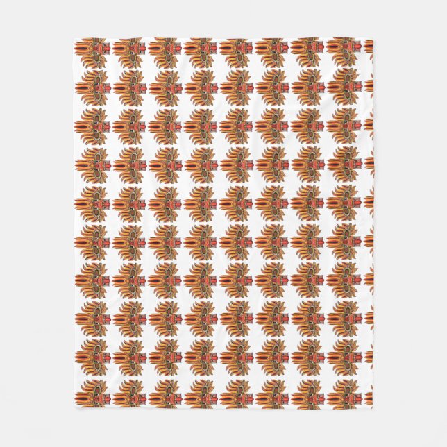 Raksha Mask Fleecedecke (Vorderseite)