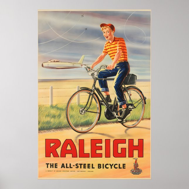 Raleigh-Fahrradposter Poster (Vorne)