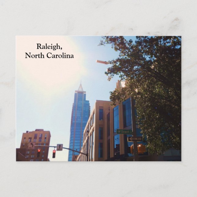 RALEIGH, NORDCAROLINA Postkarte (Vorderseite)