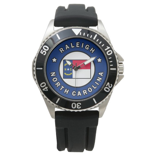 Raleigh North Carolina Armbanduhr (Vorderseite)