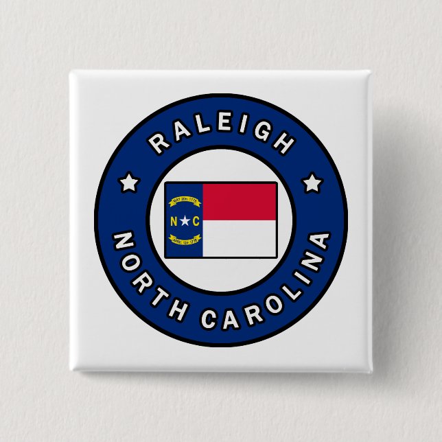 Raleigh North Carolina Button (Vorderseite)