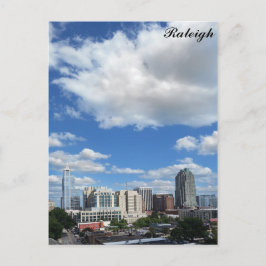 Raleigh North Carolina City Skyline Foto Postkarte