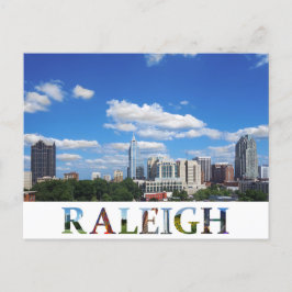 Raleigh North Carolina City Skyline Foto Postkarte