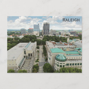 Raleigh North Carolina City Skyline Museum Postkarte