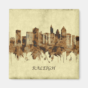 Raleigh North Carolina Cityscape Magnet