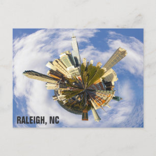 Raleigh North Carolina Einzigartiges City Skyline  Postkarte