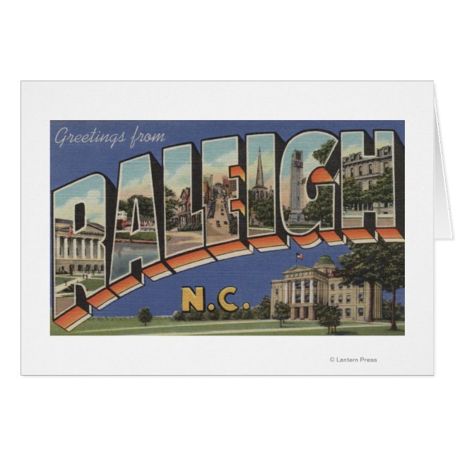 Raleigh, North Carolina - Große Briefszenen 2 (Vorderseite (Horizontal))