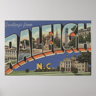 Raleigh, North Carolina - Große Briefszenen Poster