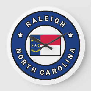 Raleigh North Carolina Große Wanduhr