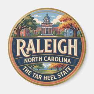 Raleigh North Carolina Hauptstadt Südliche Reiseer Magnet