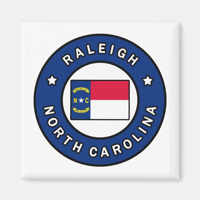 Raleigh North Carolina Magnet (Vorne)