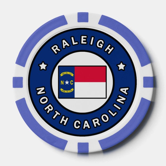 Raleigh North Carolina Pokerchips (Vorderseite)