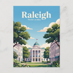 Raleigh, North Carolina Postkarte