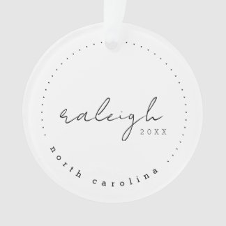 Raleigh North Carolina Reisen USA Einfaches Orname Ornament