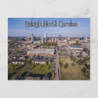 Raleigh North Carolina Staat Postkarte