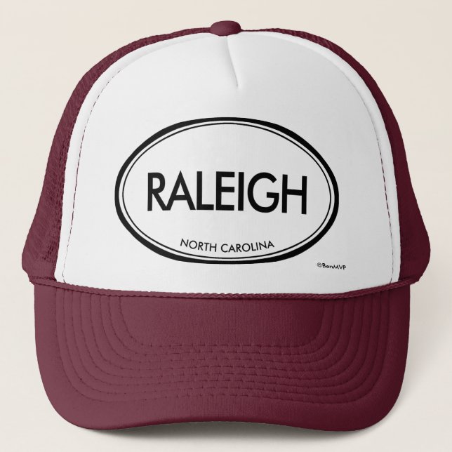Raleigh, North Carolina Truckerkappe (Vorderseite)