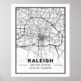 Raleigh North Carolina USA Reisen Poster