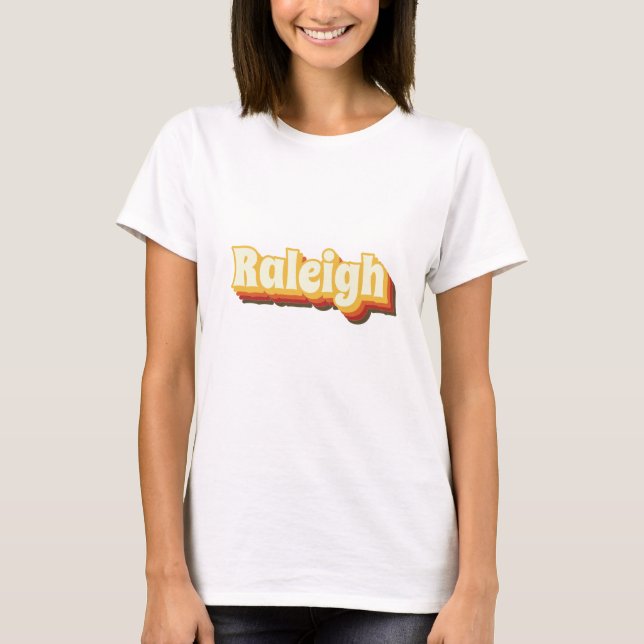 Raleigh Retro Vintager Text T-Shirt (Vorderseite)