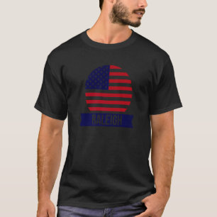 Raleigh USA Amerikanischer Ortsname US-Flagge 1 T-Shirt