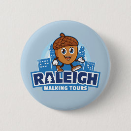 Raleigh Walking Tours Niedlich Acorn Button