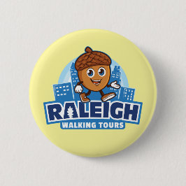 Raleigh Walking Tours Niedlich Acorn Button