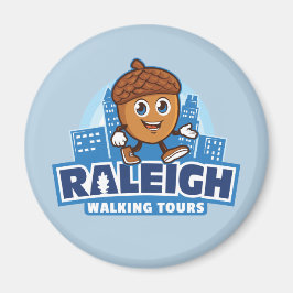 Raleigh Walking Tours Niedlich Acorn Magnet