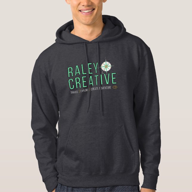 Raley Creative Dark Gray Hoodie (Vorderseite)