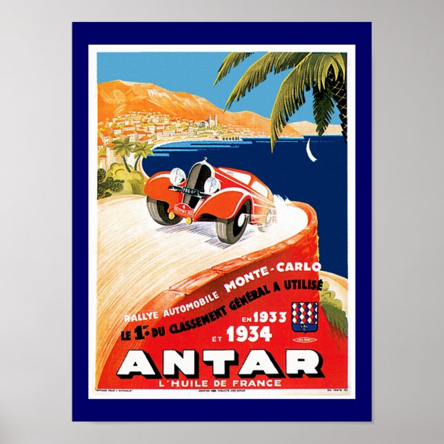 Rallye Automobile de Monte Carlo Poster (Vorne)